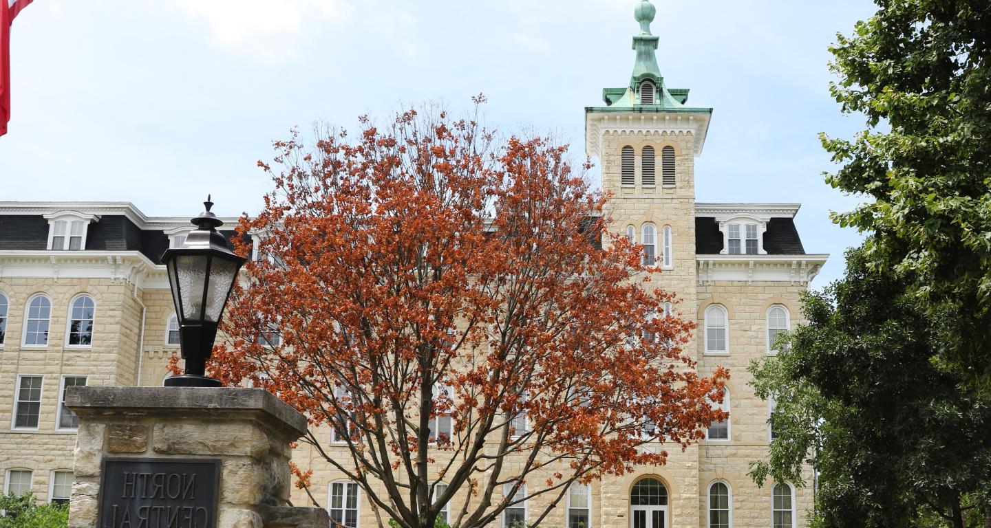 front of old main building