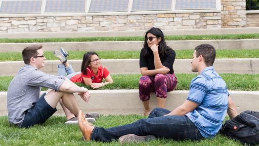 students hanging out